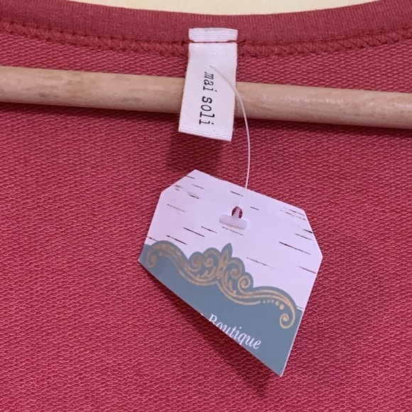 Mai Soli | NWT Tie Adjustable Waist Open Front Tunic Top Dress Swim Coverup S - Picture 4 of 17